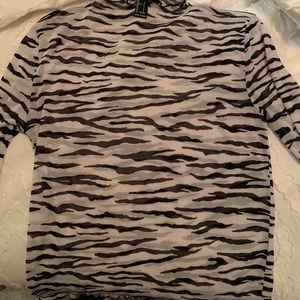 Zebra print long sleeve